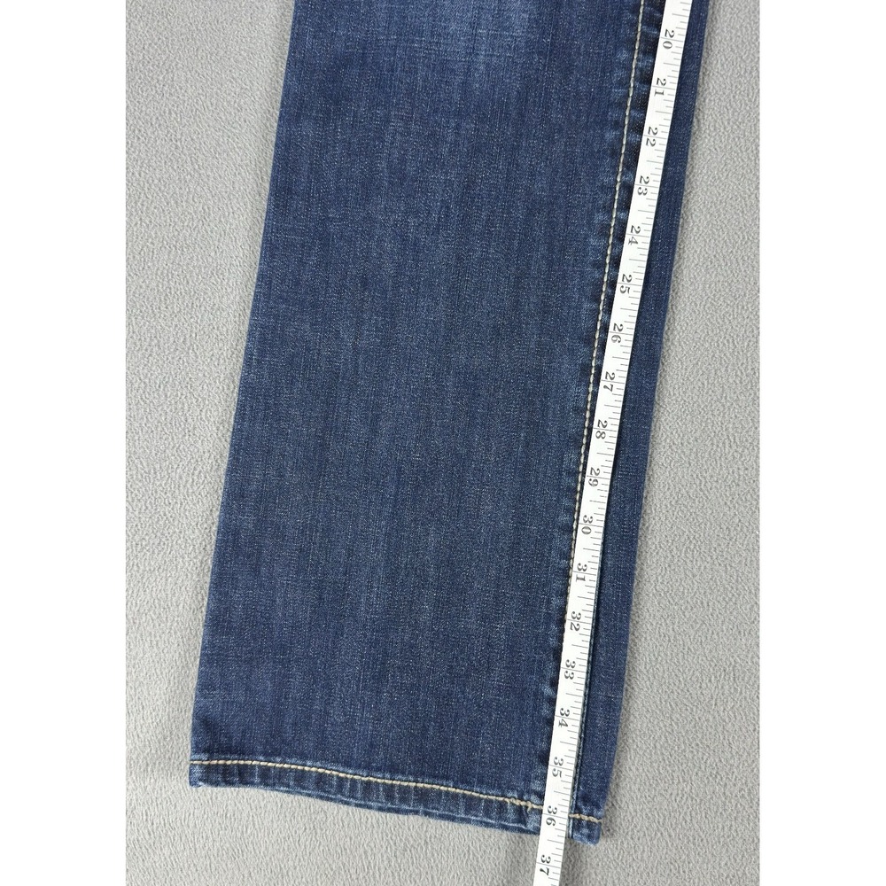 Cinch Jeans Mens 32x36 Blue Ian Slim Fit Western Cowboy Embroidered Whiskered - Picture 6 of 9